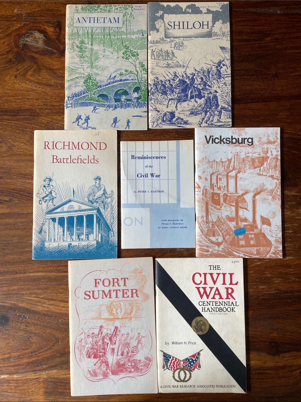 7 Civil War Battlefield Booklets US Dept of Interior Historical Battles + Other